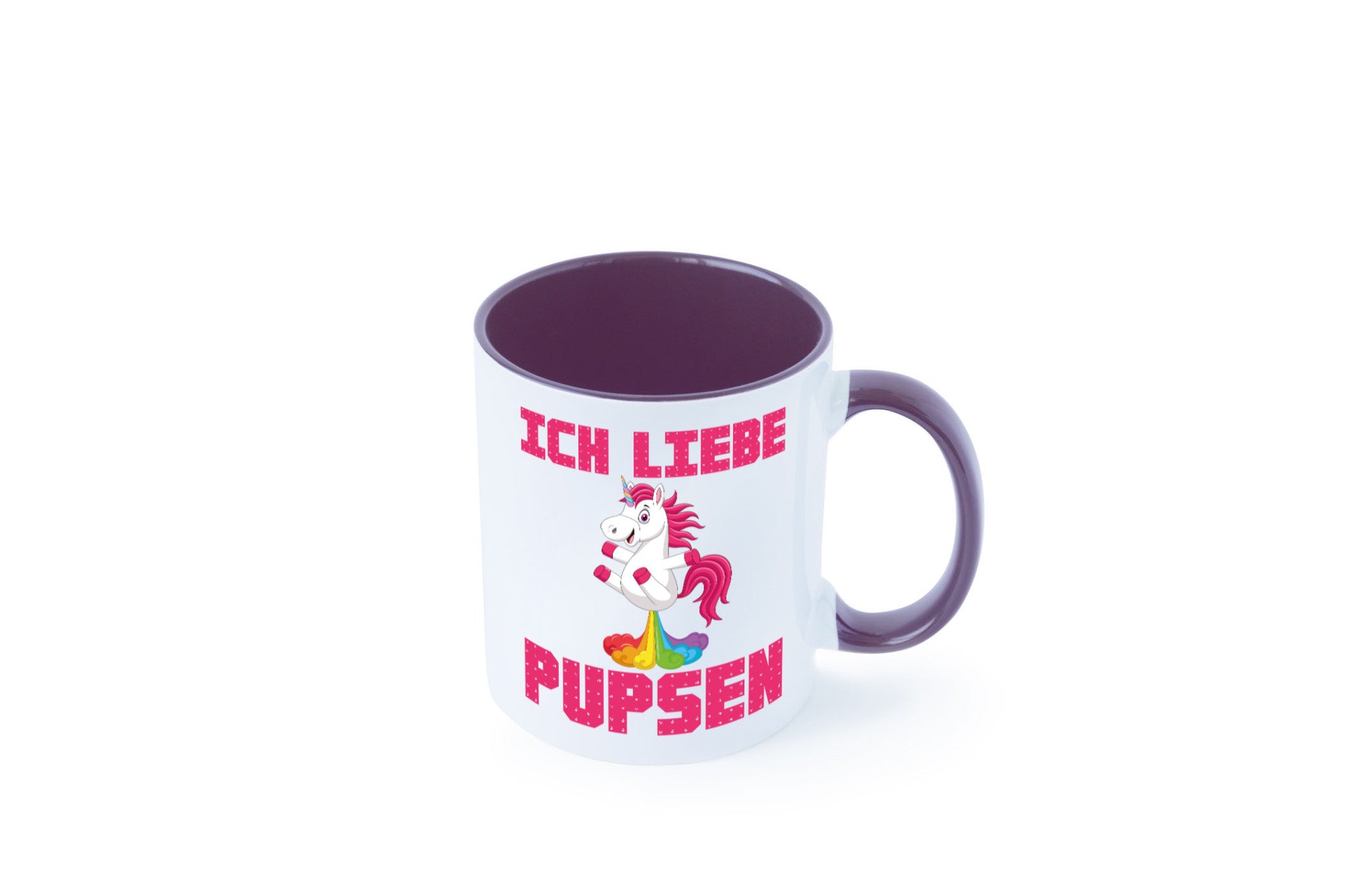 Ich liebe pupsen | Einhorn Pups lustiger Spruch Humor Geschenkidee Tasse
