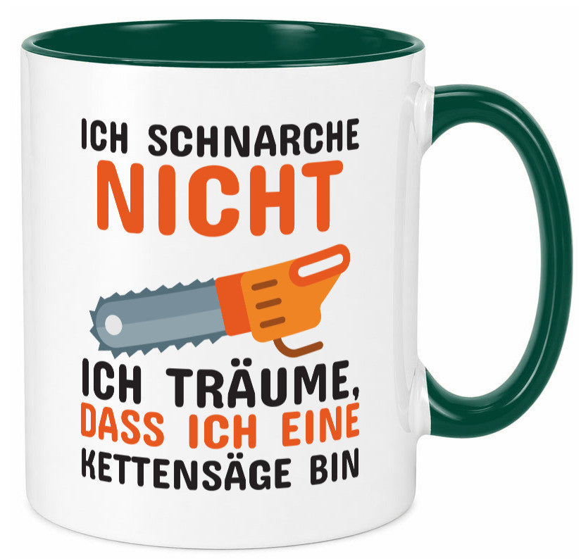 Ich schnarche nicht lustiger Spruch Geschenk Humor Geschenkidee Tasse