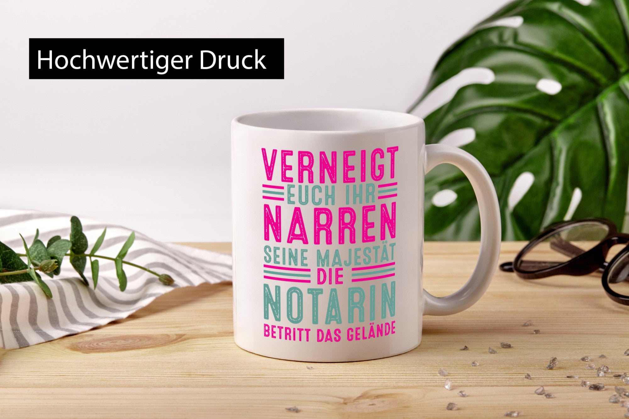 Verneigt euch: Notarin | Juristin lustig Humor Geschenkidee Geschenk Tasse