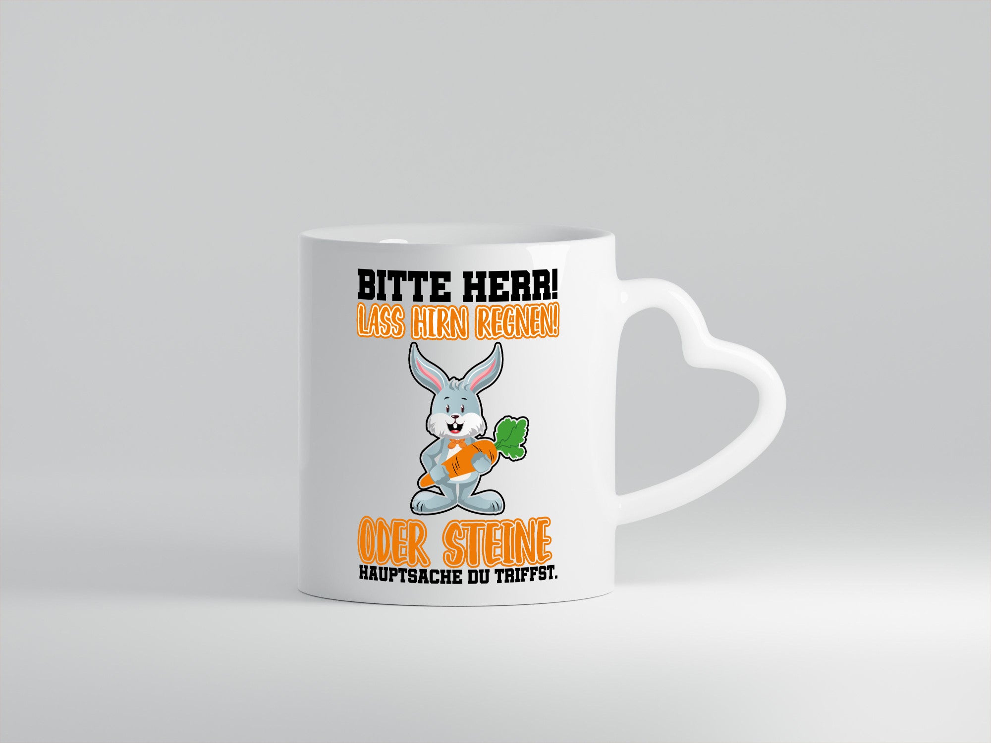 Lass Hirn regnen lustig Humor Geschenkidee Geschenk Tasse