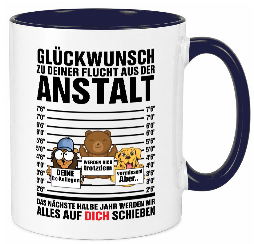 Glückwunsch zur Flucht | Arbeitskollegen Berufswechel Humor Arbeit Kollegen