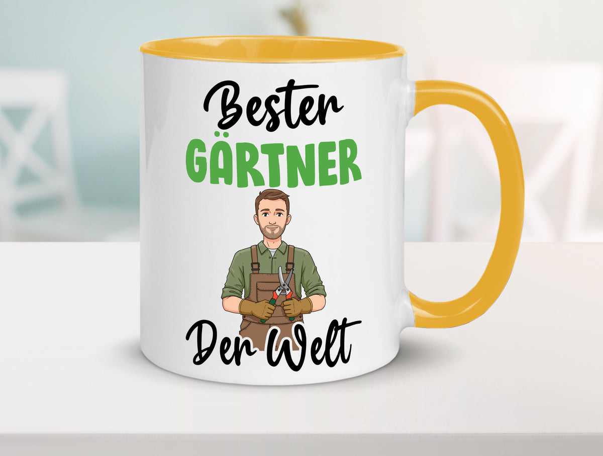 Bester Gärtner | Gartenbau v2 Geschenk Humor Geschenkidee lustiger Spruch Tasse