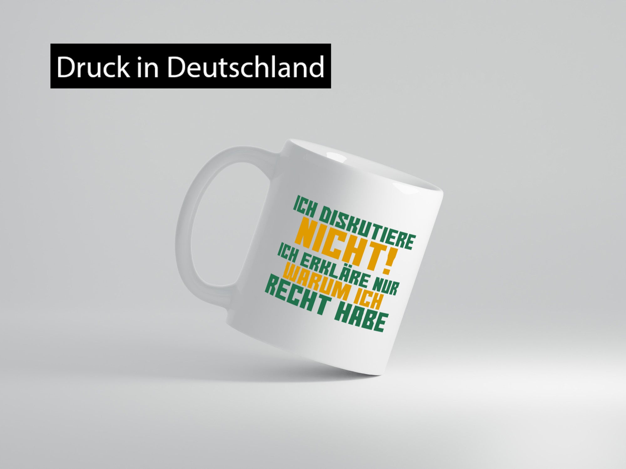 Ich diskutiere nicht | lustiger Spruch Sarkasmus Geschenk Tierliebhaber Humor