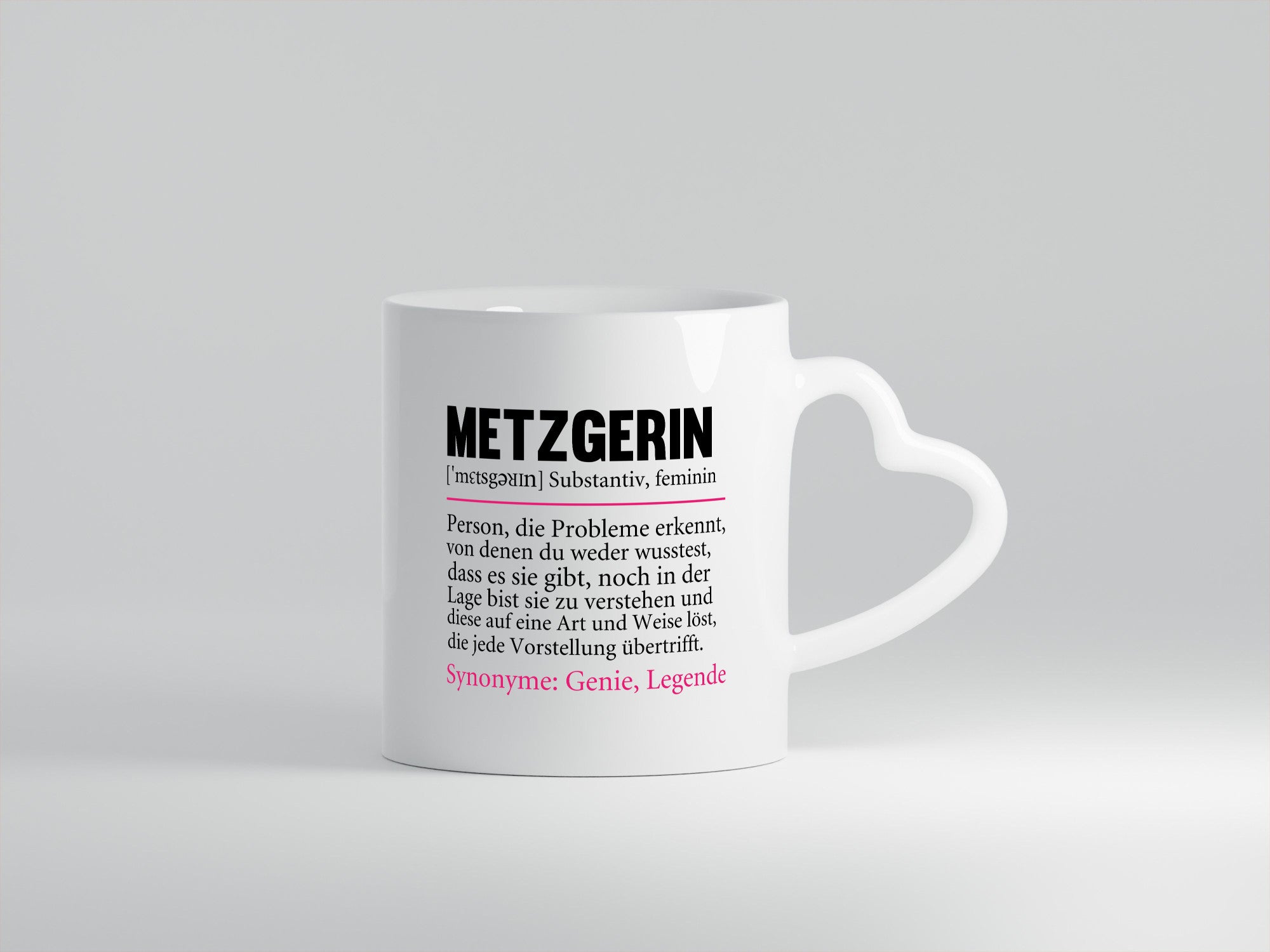 Metzgerin | lustig Fleischerin Humor v2 lustiger Spruch Geschenk Geschenkidee