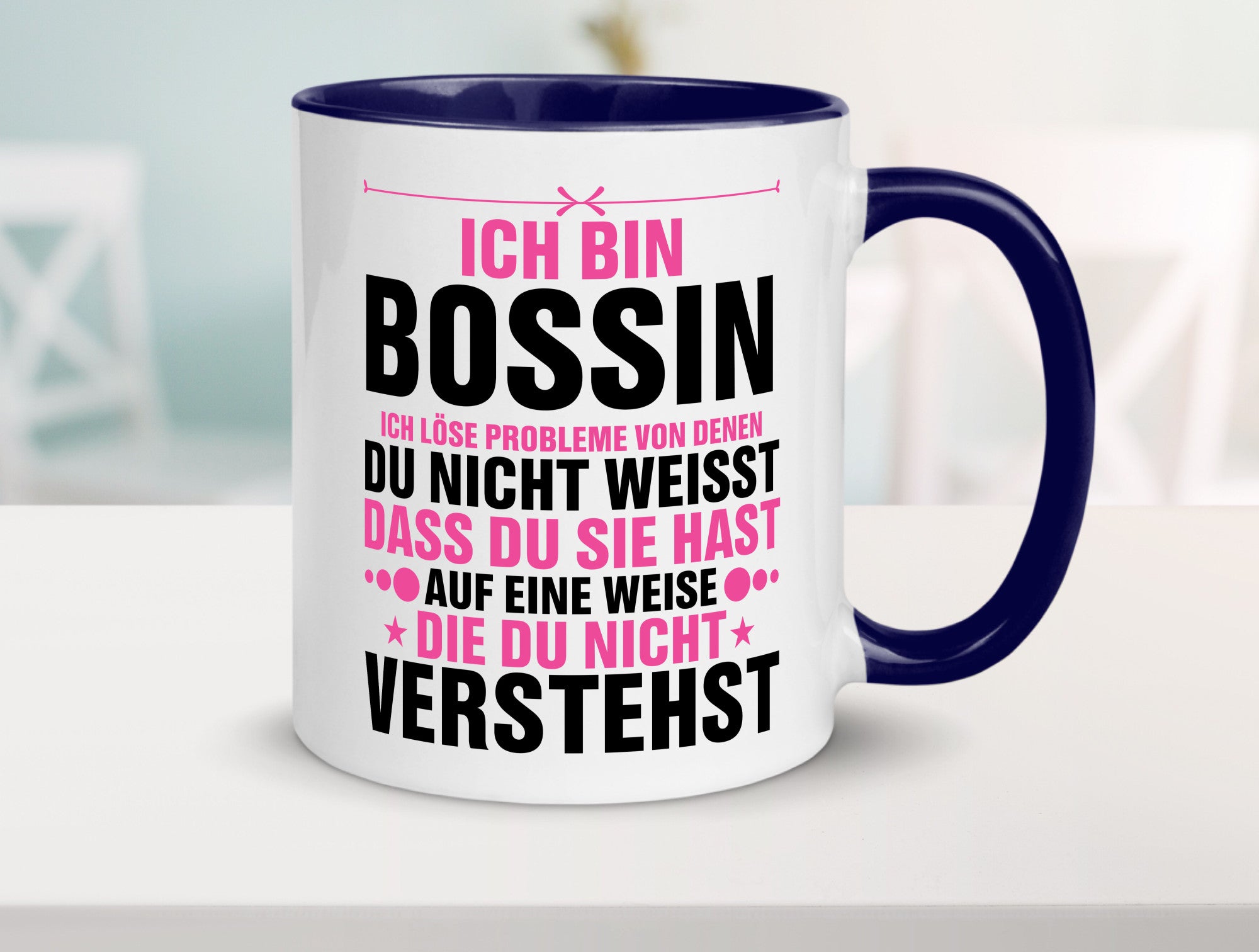 Löse Probleme: Bossin | Führungskraft Vorgesetzte lustig Humor Geschenkidee