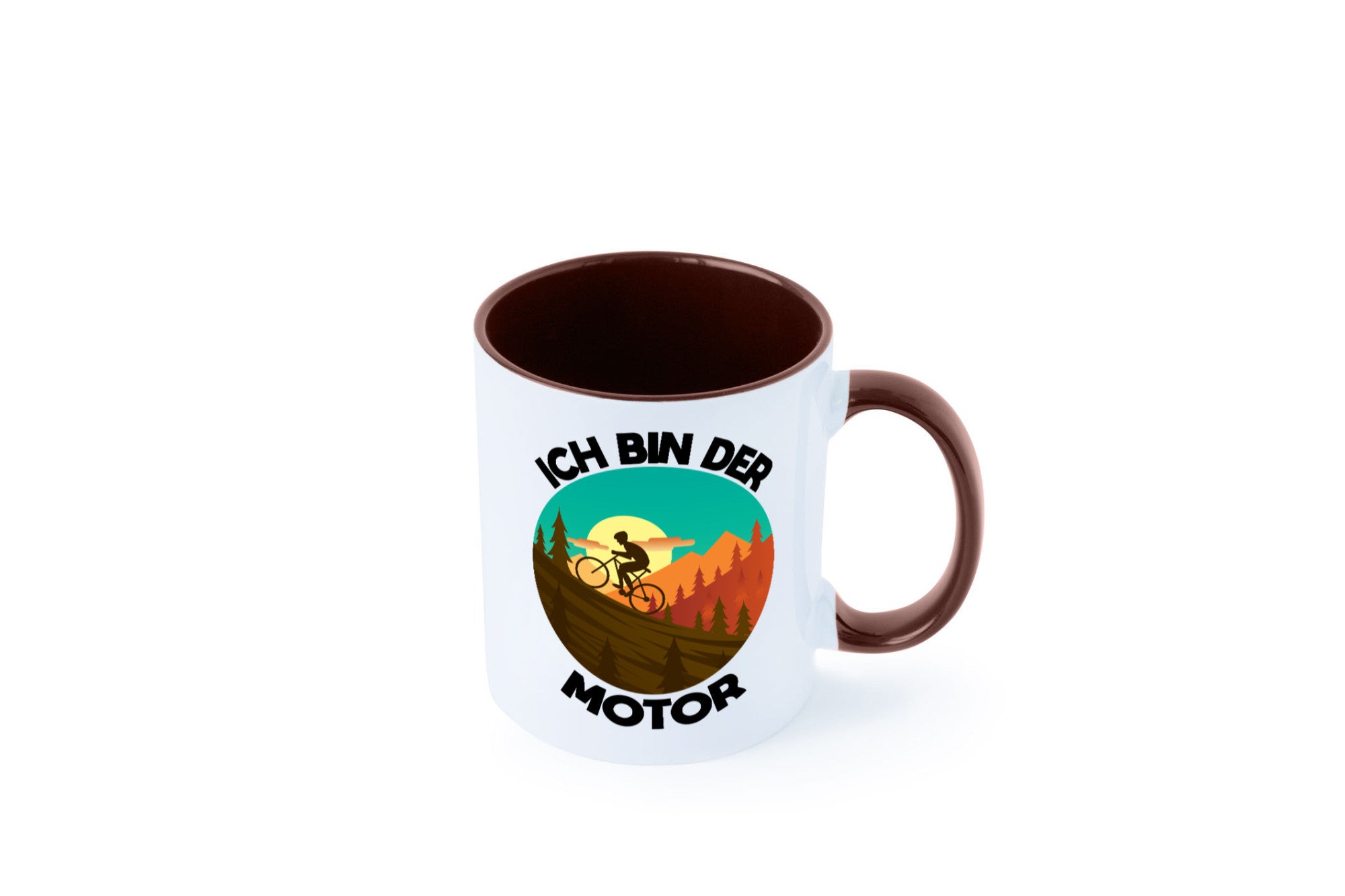 Ich bin der Motor | Mountainbiking Fahrrad Berge Geschenkidee Humor Tasse