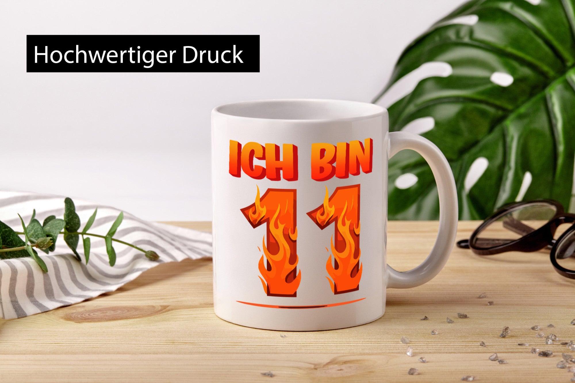 11. Geburtstag | 11 Jahre Drache Geschenk Geschenkidee lustiger Spruch Tasse