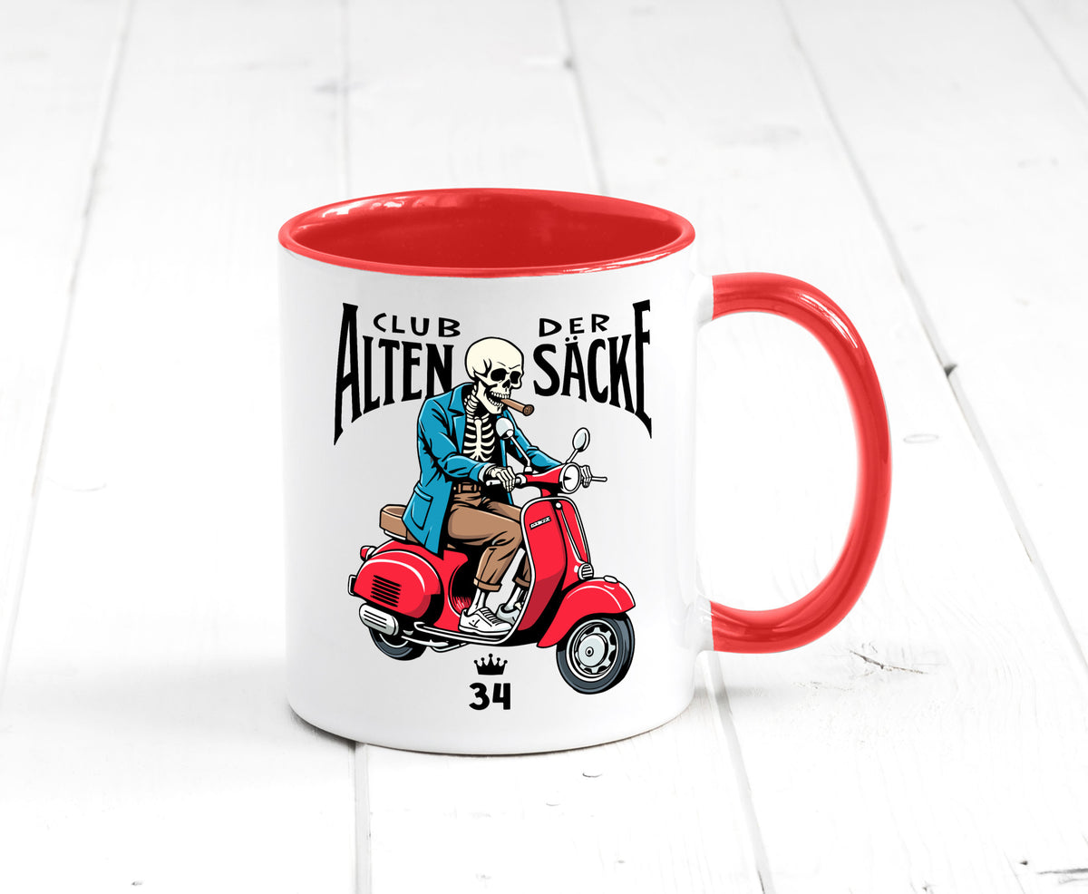 34. Geburtstag | 34 Jahre Club der alten Säcke lustiger Spruch Geschenk Tasse