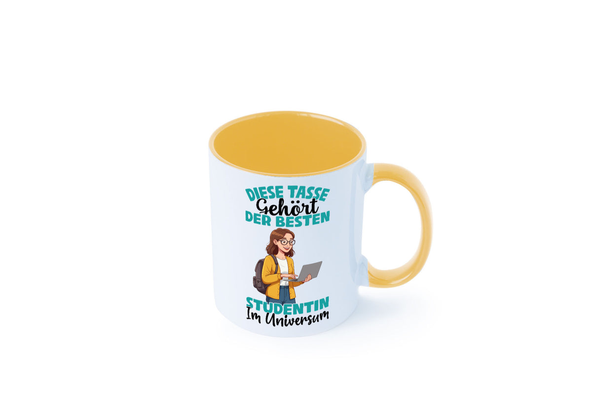 Im Universum: Studentin | Uni Studium Universität Geschenk Humor Geschenkidee Tasse