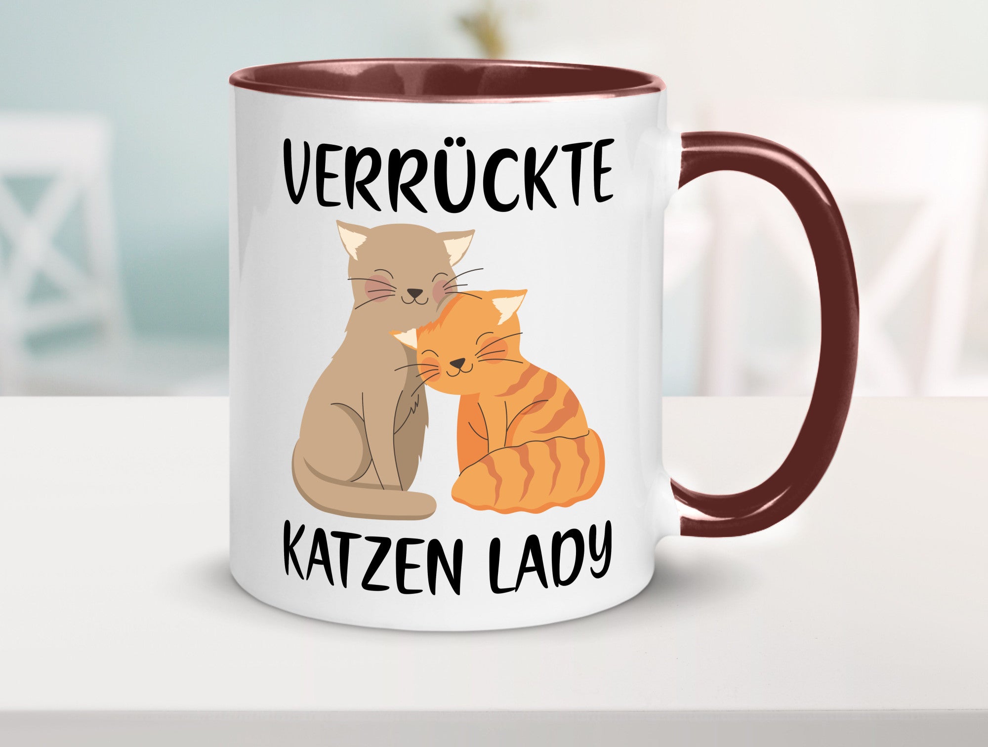 Verrückte Katzen Lady | Ich liebe Katzenliebhaber Geschenk Tierliebhaber Humor