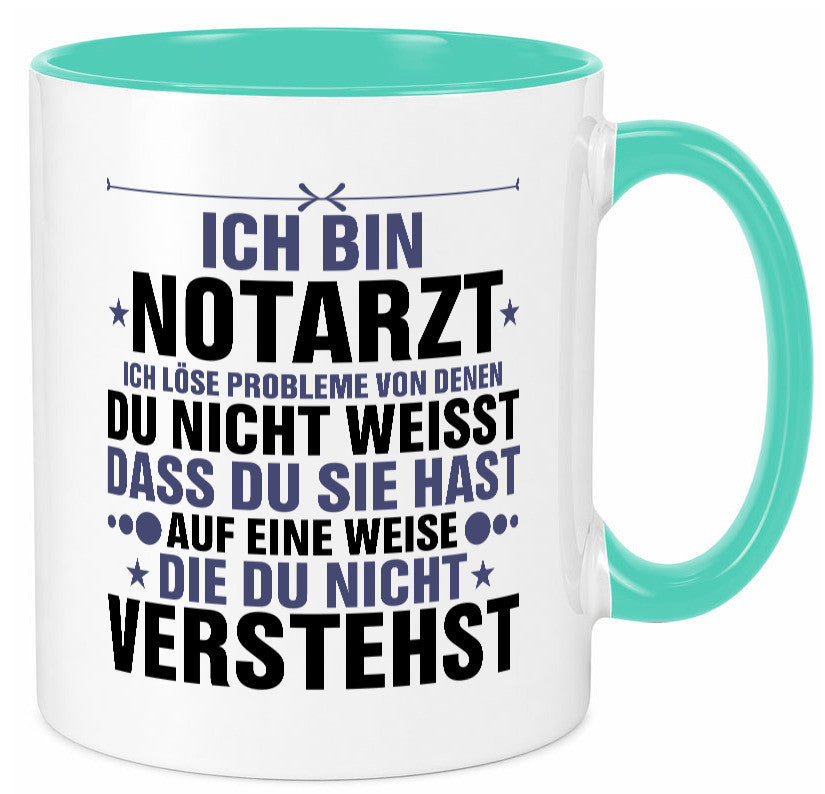 Löse Probleme: Notarzt | Arzt v2 Geschenkidee Humor Tasse