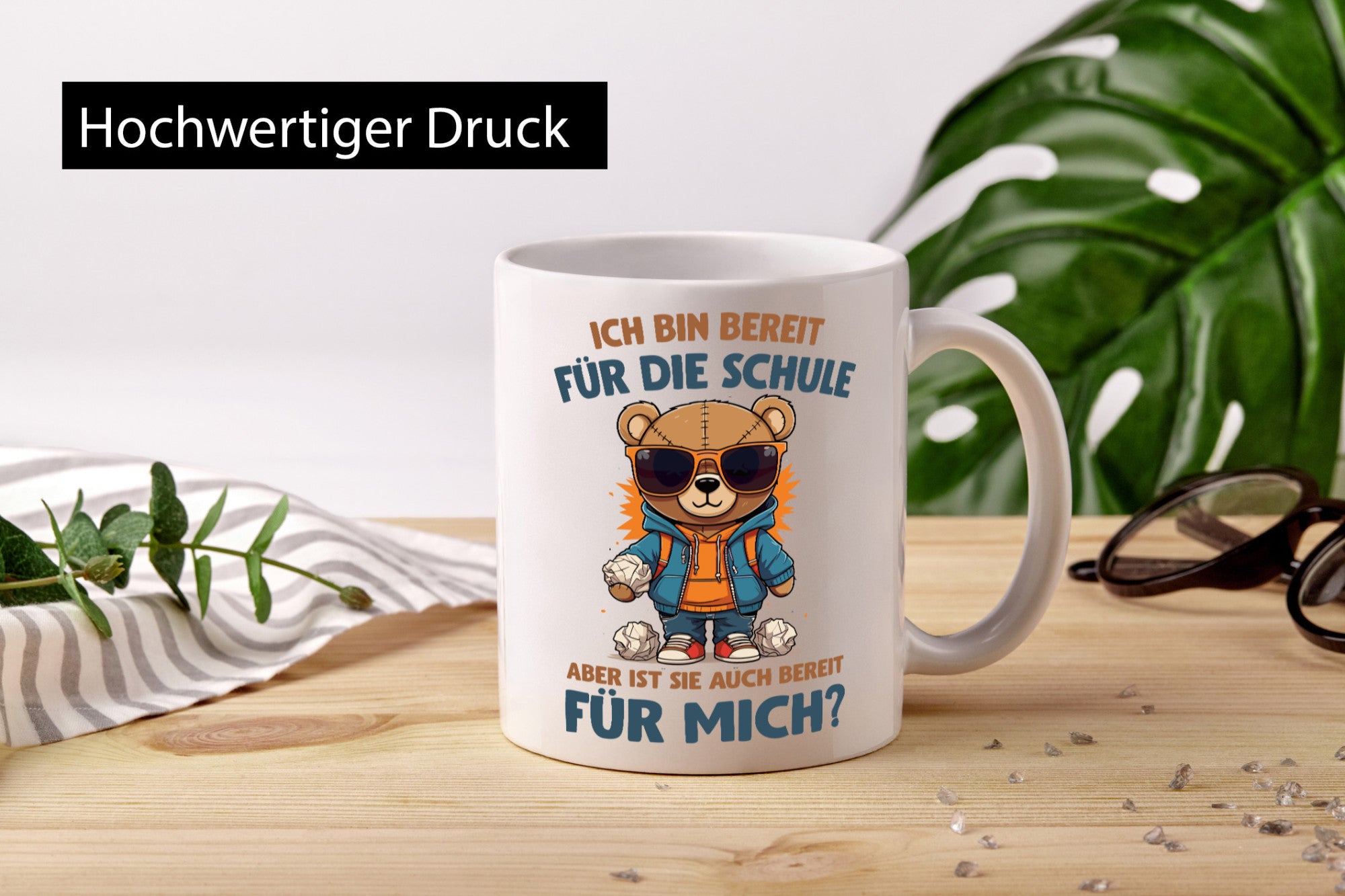 Ich bin bereit für die Schule | Einschulung lustig Humor Geschenkidee Geschenk