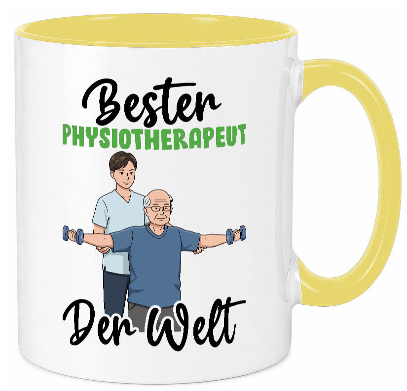 Bester Physiotherapeut v3 Geschenk Humor Geschenkidee lustiger Spruch Tasse