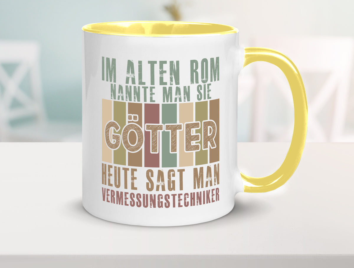 Heute sagt man: Vermessungstechniker | Techniker Geschenkidee Humor Tasse
