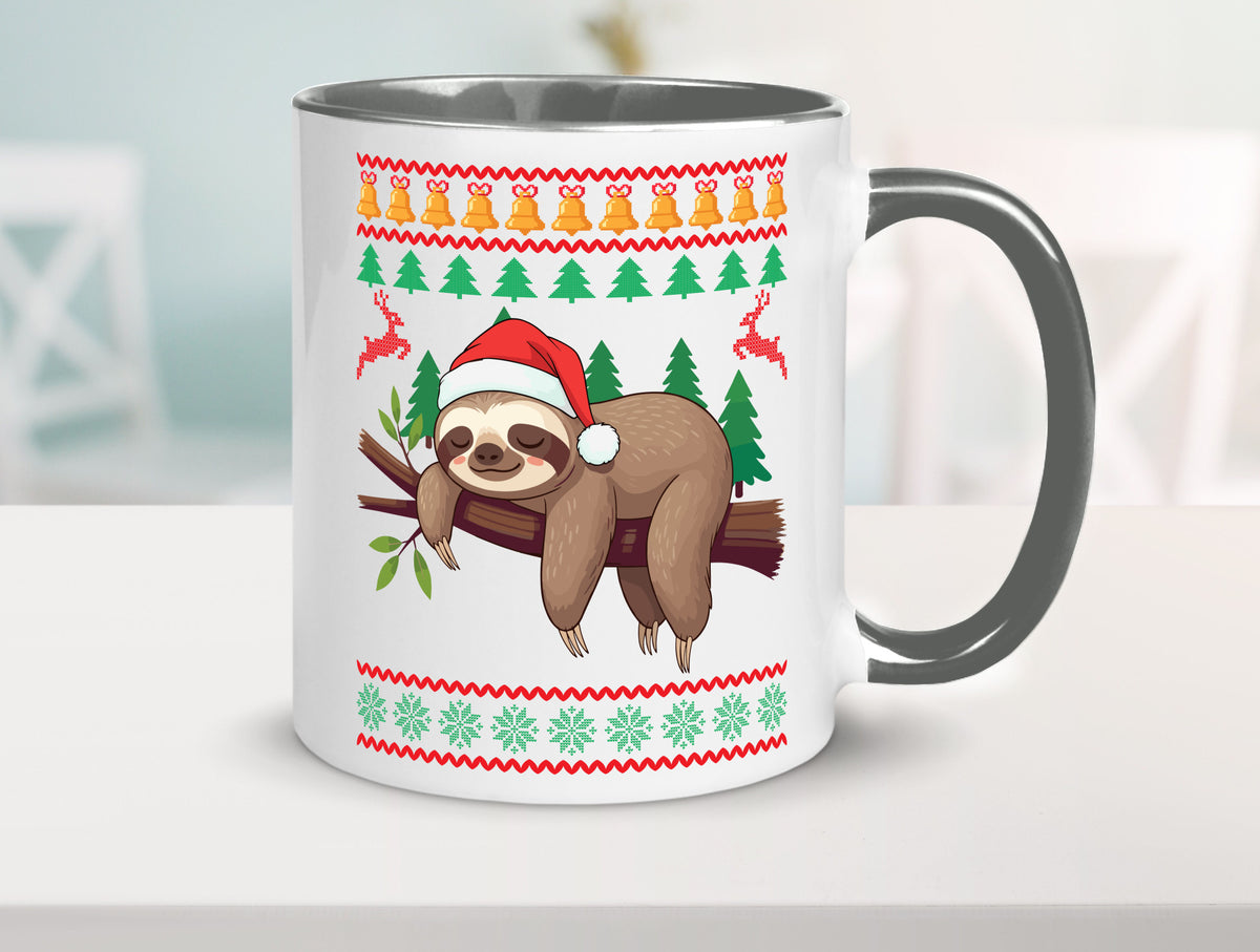 Ugly Christmas | Faultier Weihnachtsfaultier v2 lustig Tierliebhaber Humor Tasse