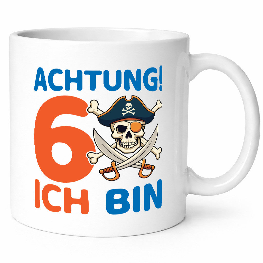 6. Geburtstag | 6 Jahre Pirat Geschenkidee Humor Tasse
