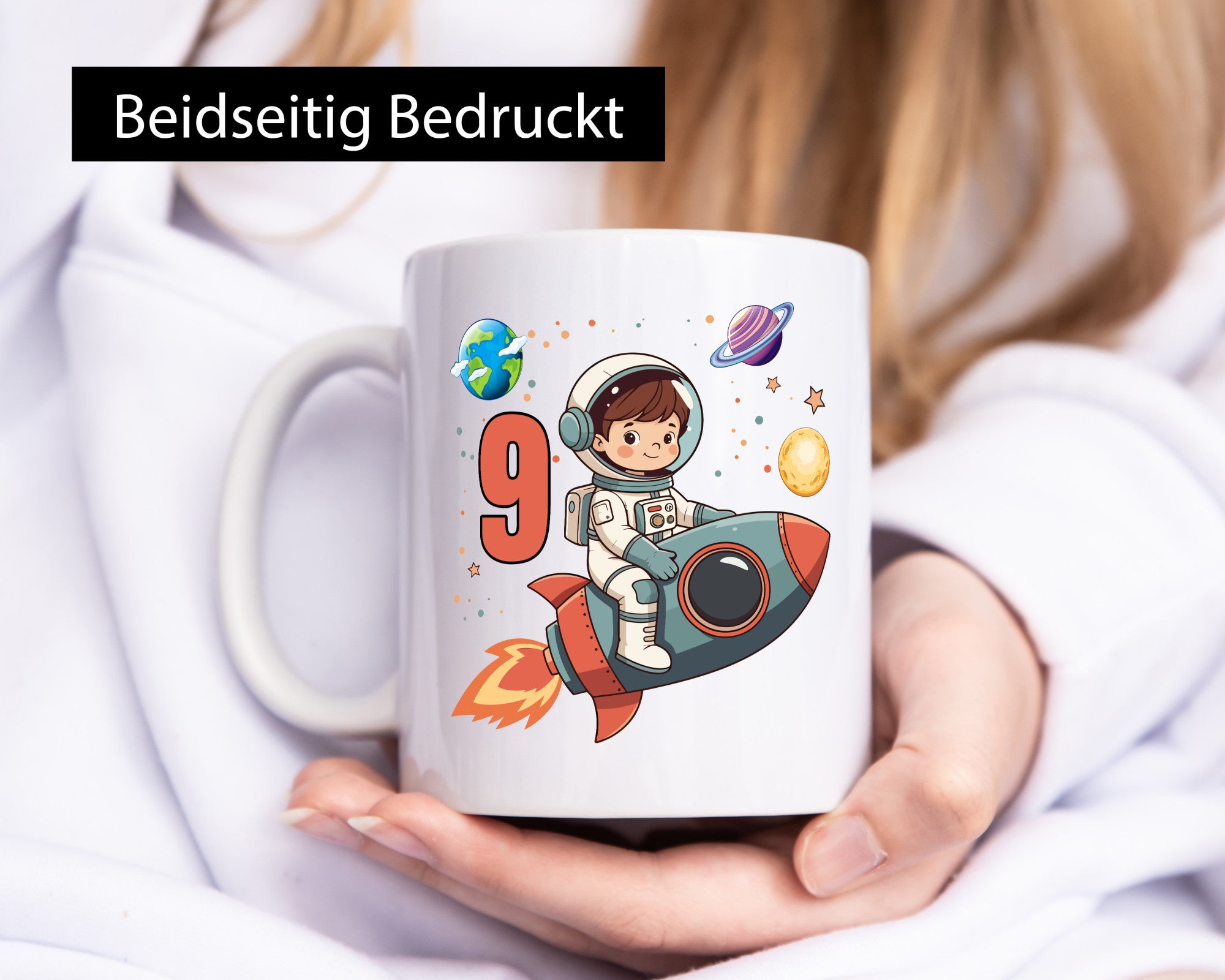 9. Geburtstag | 9 Jahre Astronaut Weltraum Geschenk Geschenkidee lustiger