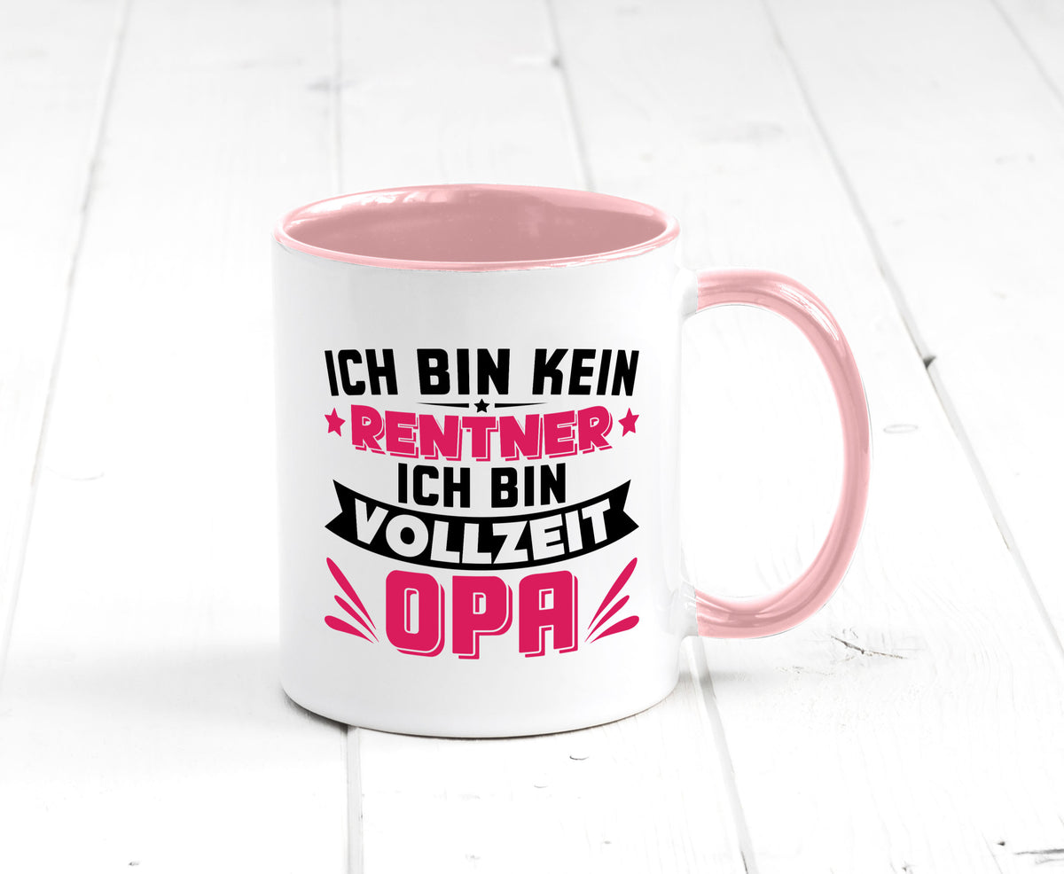 Ich bin vollzeit Opa | Rentner Ruhestand Großvater v2 Humor Familie Tasse
