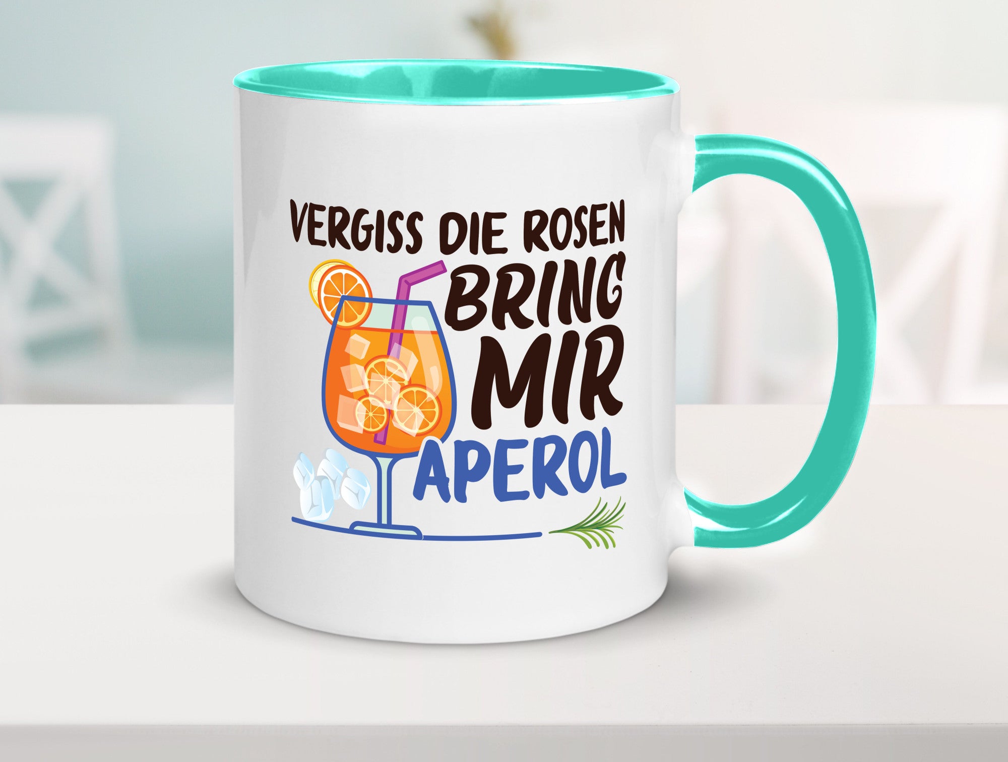 Bring mir Aperol | Rosen Paar Party Geschenkidee Humor Tasse