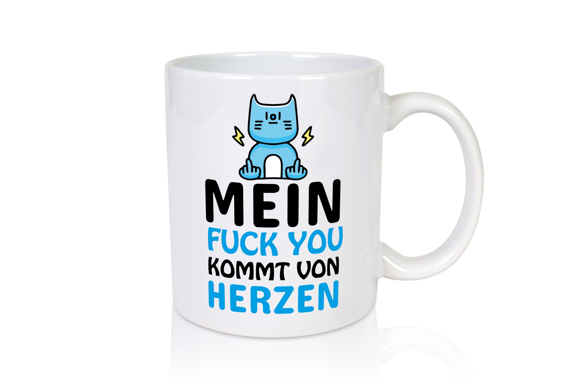 Kommt von Herzen Humor Geschenkidee Tasse