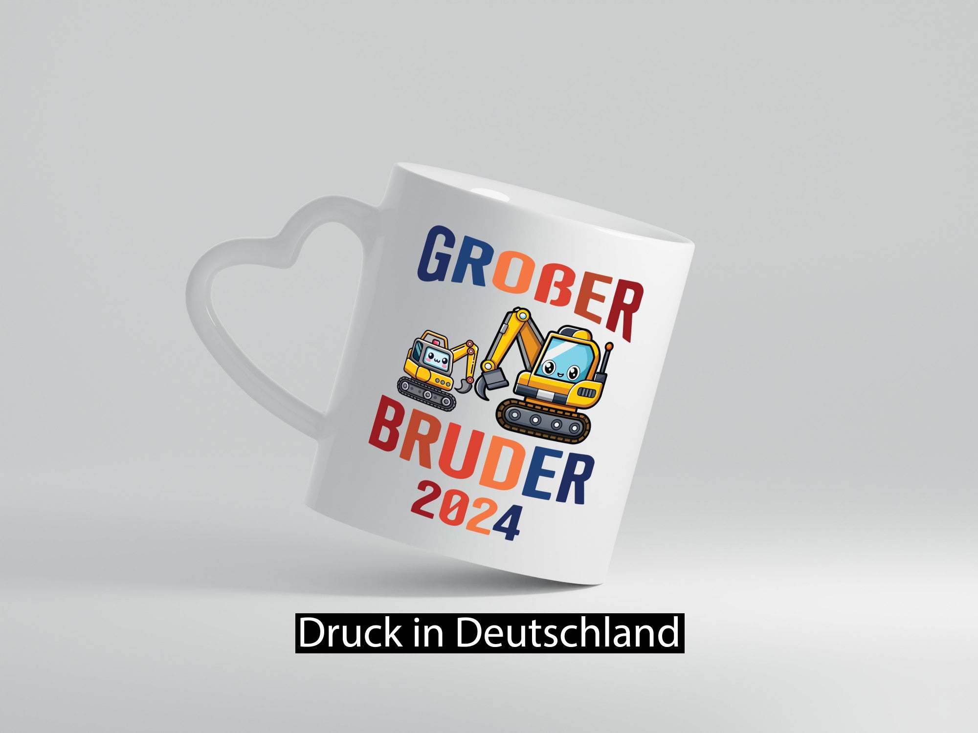 Großer Bruder | Bagger Geschwister Humor Geschenkidee Tasse