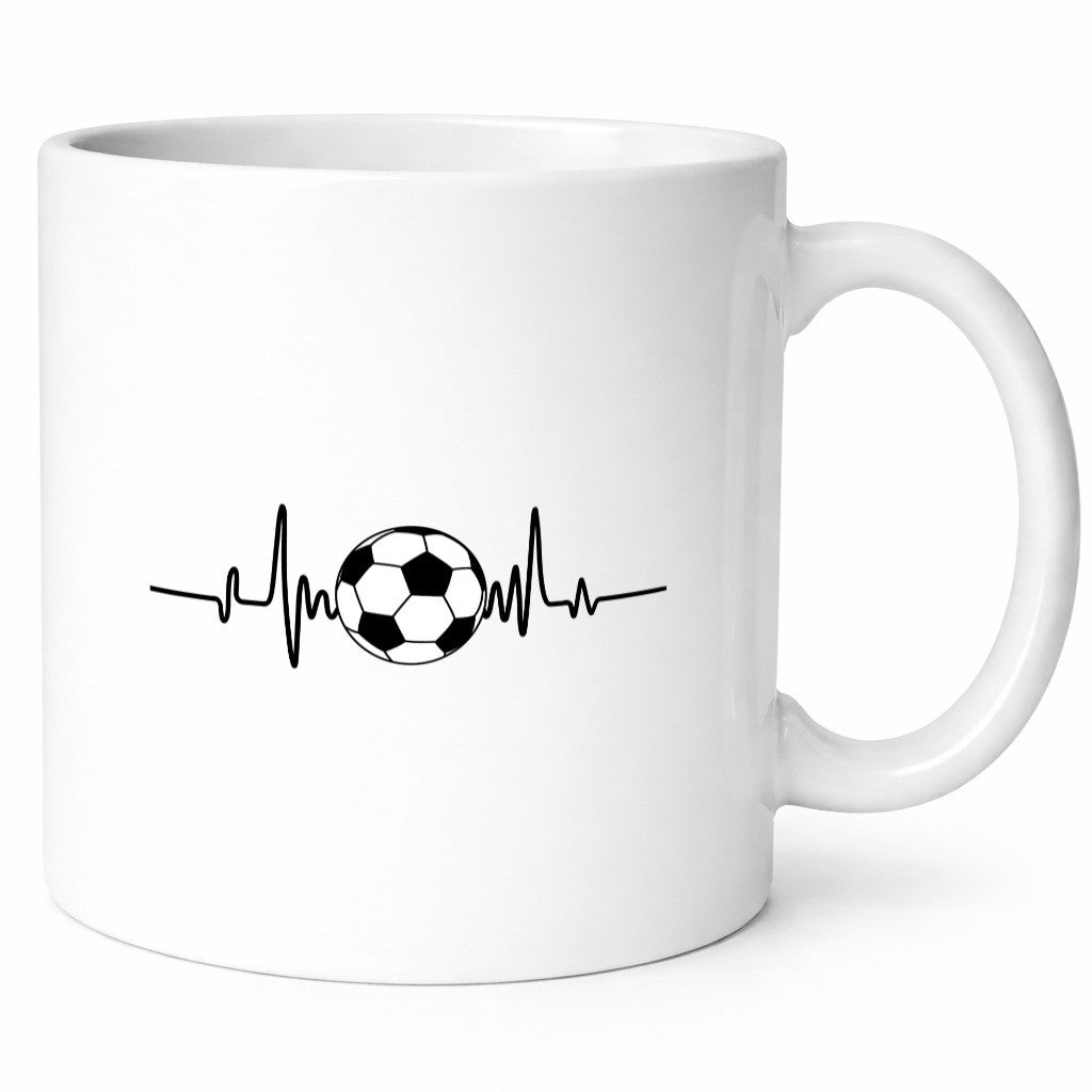 Fußball Herzschlag | Fussballer Ballsport Verein lustig Humor Geschenkidee