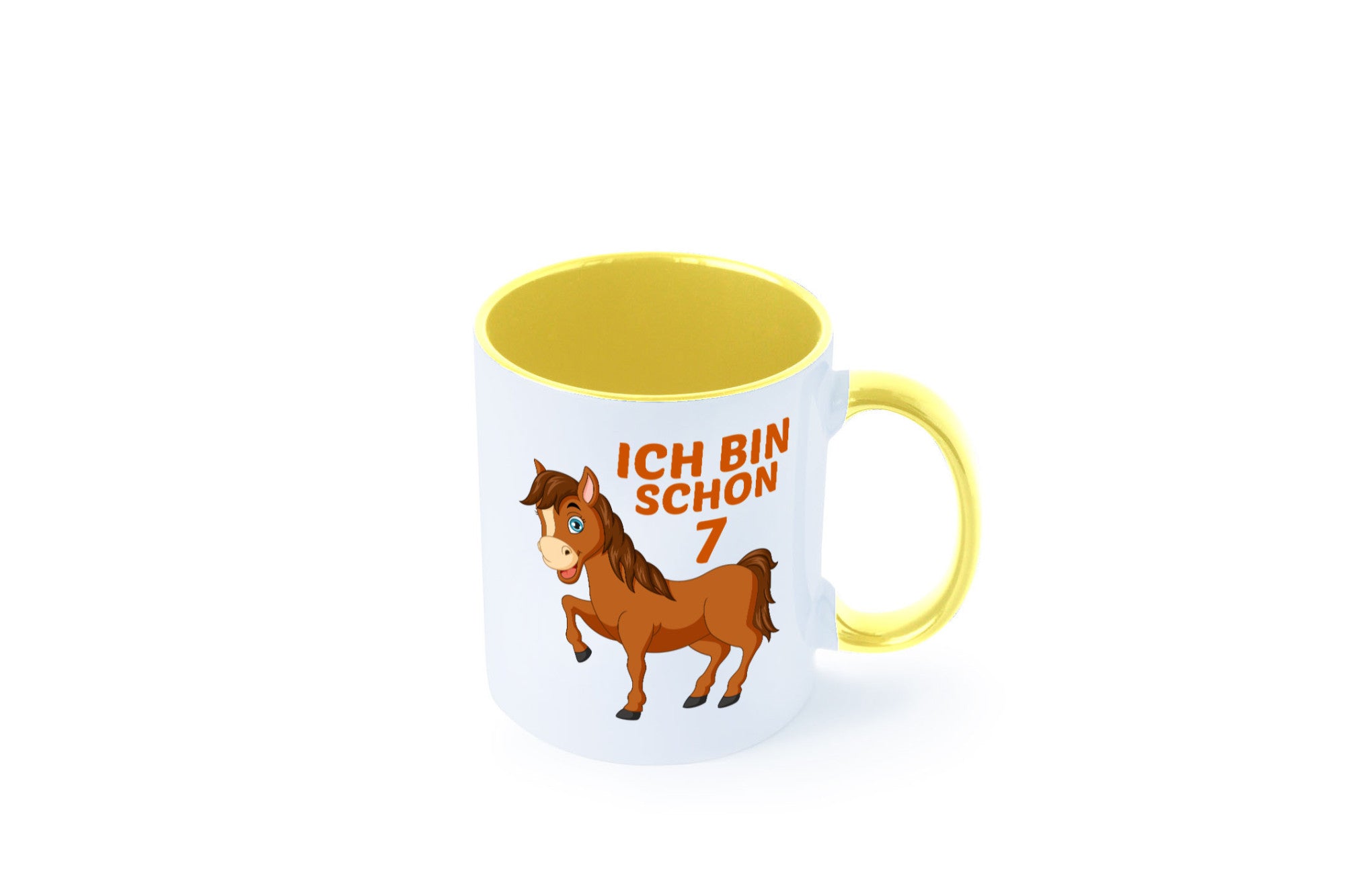 7. Geburtstag | Ich bin schon 7 Pferde Pony Humor Geschenkidee Tasse