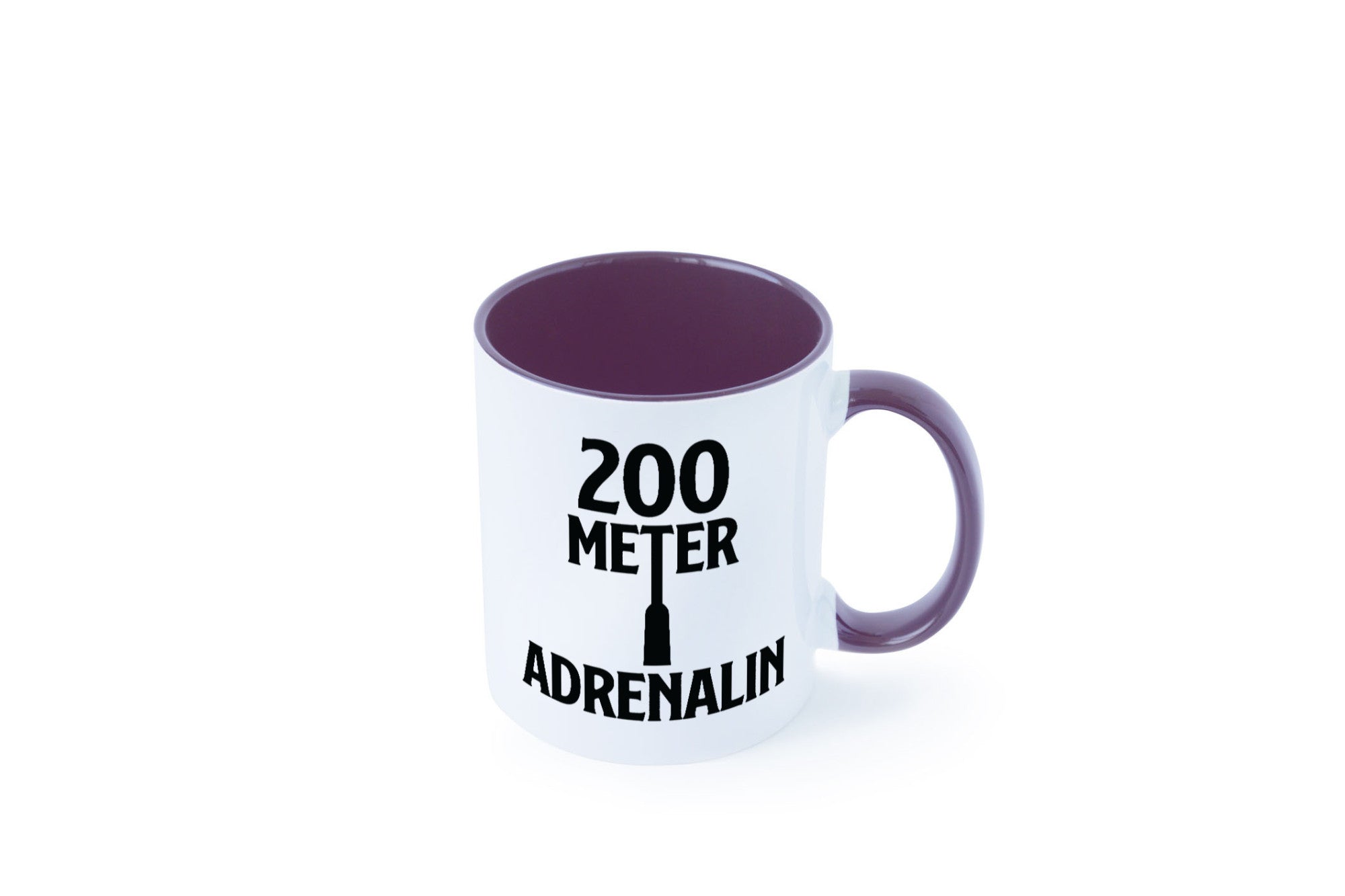 200 Meter Adrenalin v2 lustig Humor Geschenkidee Geschenk Tasse