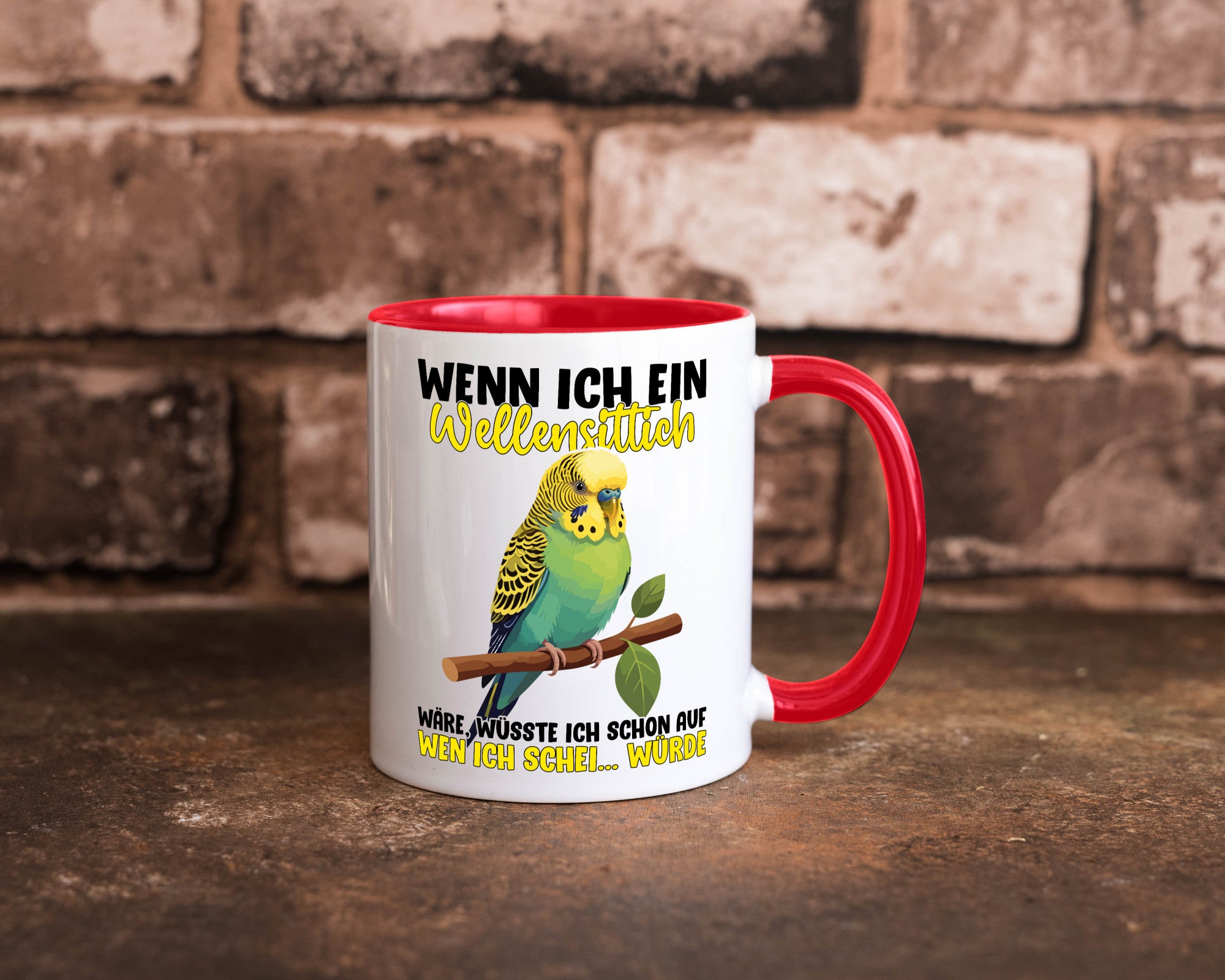 Wellensittich | Vogelbesitzer Humor Geschenkidee Tasse