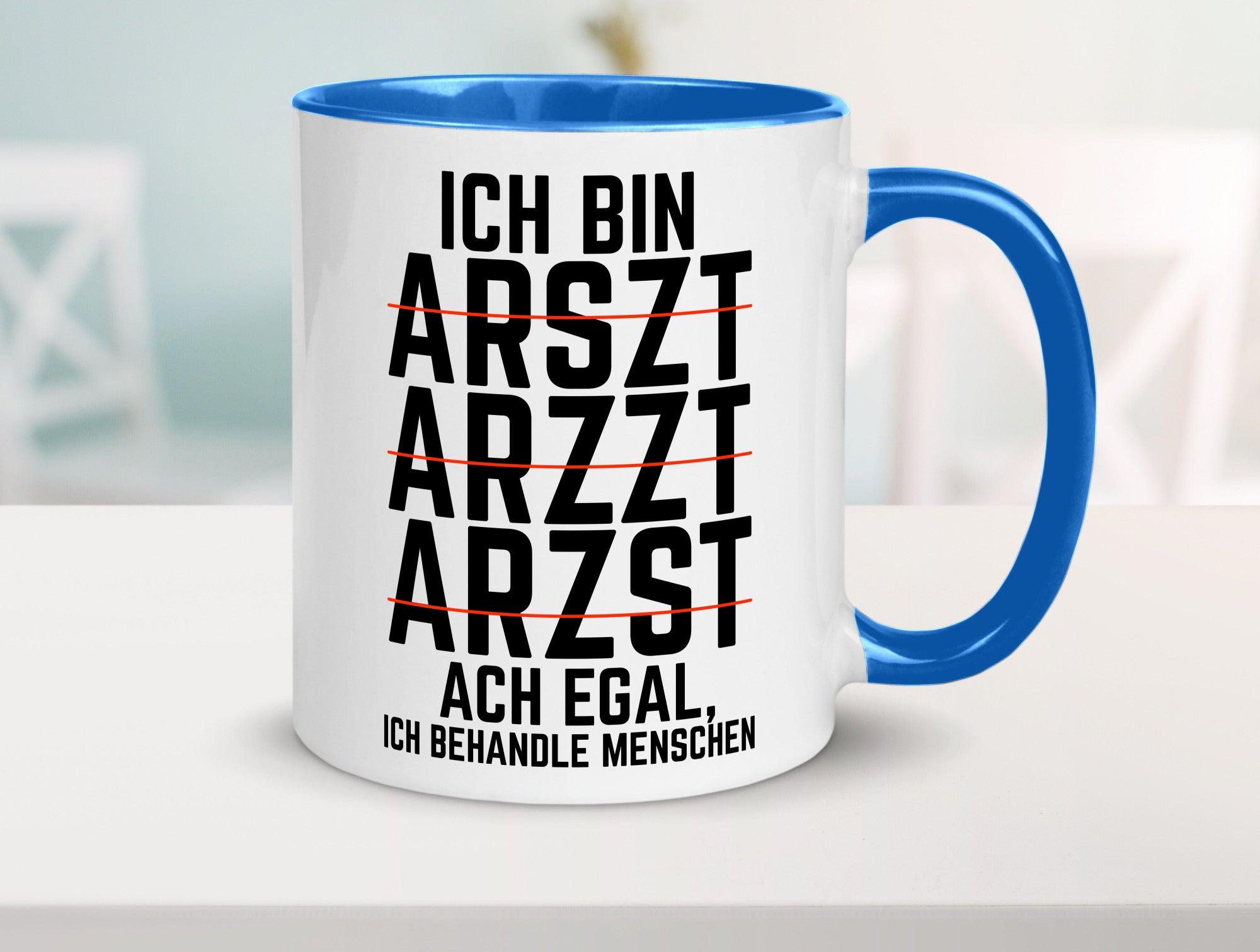 Ich bin Arzt | Rechtschreibung Klinik lustiger Spruch lustig Humor Geschenkidee