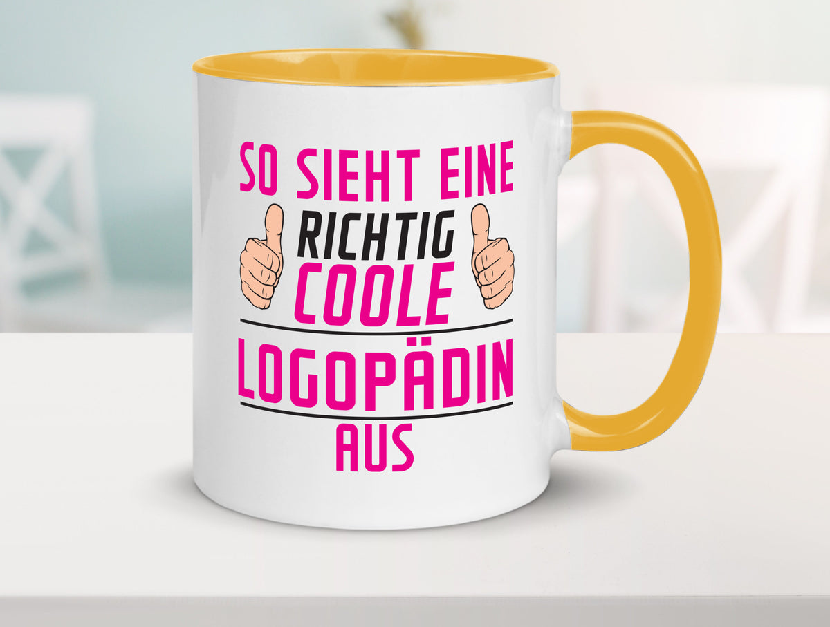 Richtig Coole Logopädin | Sprachtherapie Humor Geschenkidee Tasse