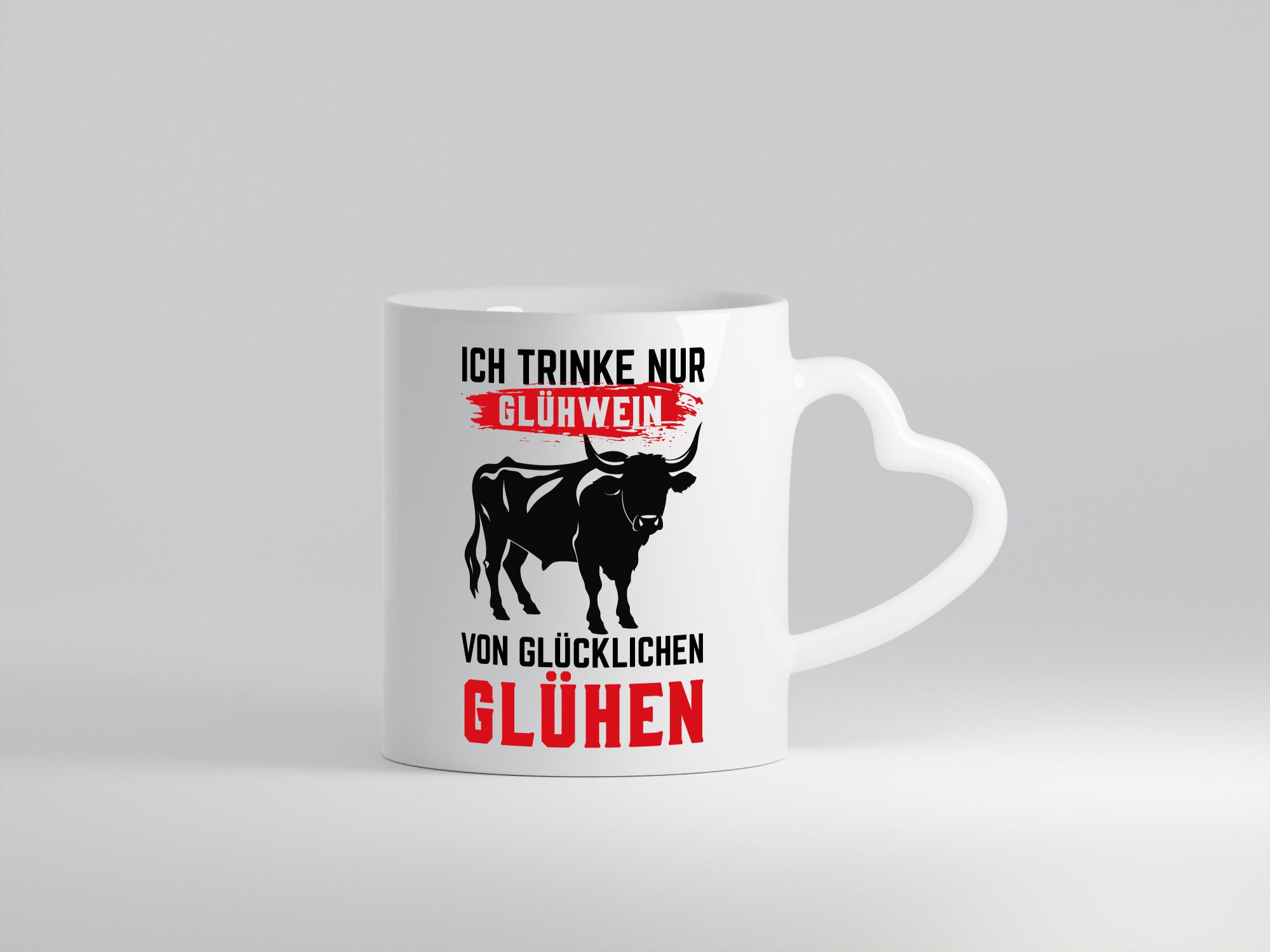 Ich trinke nur Glühwein | Glühen Farmer Humor Geschenkidee Tasse