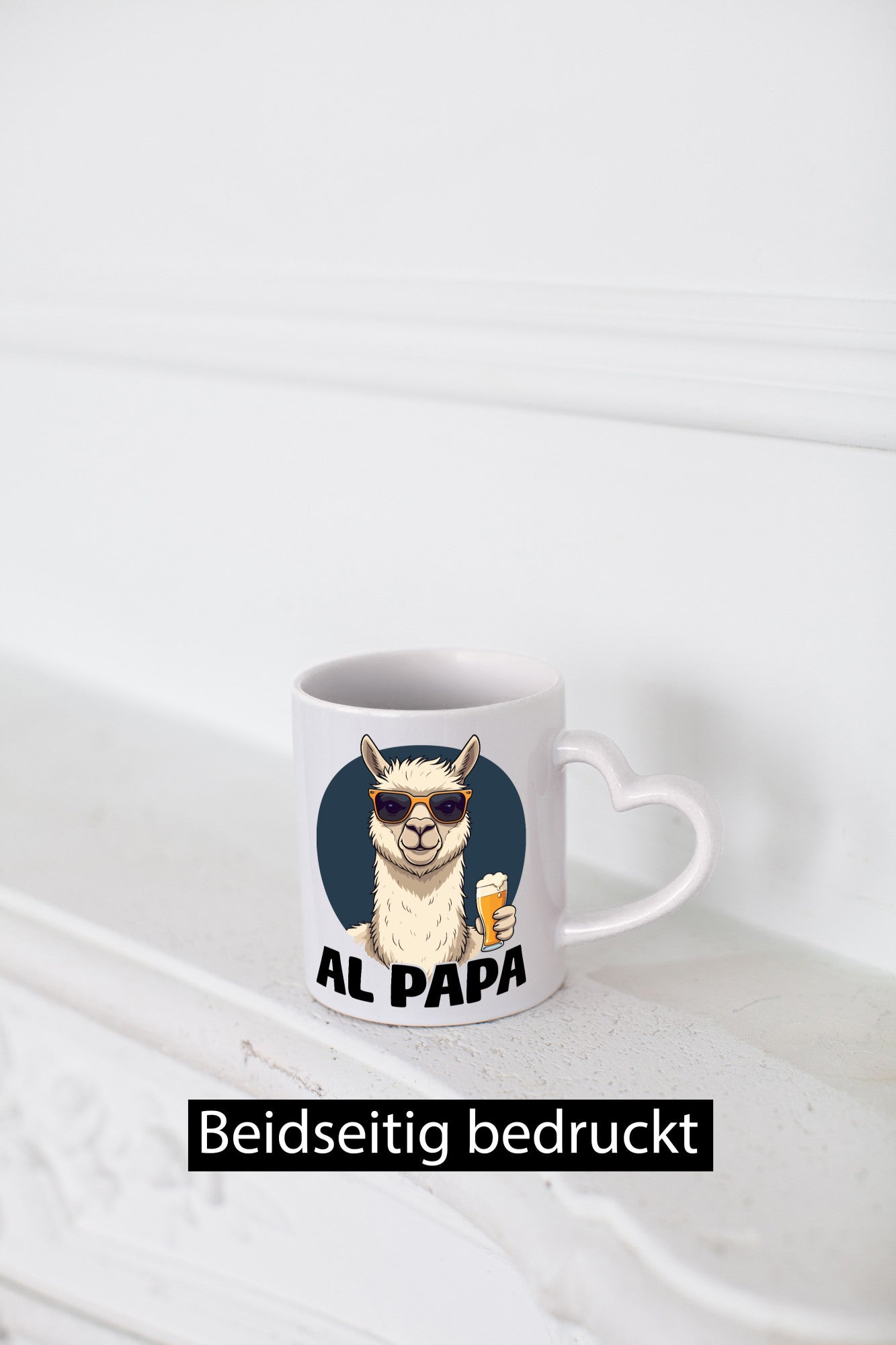 Al Papa | Lama Alpaka Vatertag Bier Liebhaber lustiger Spruch Geschenk Familie