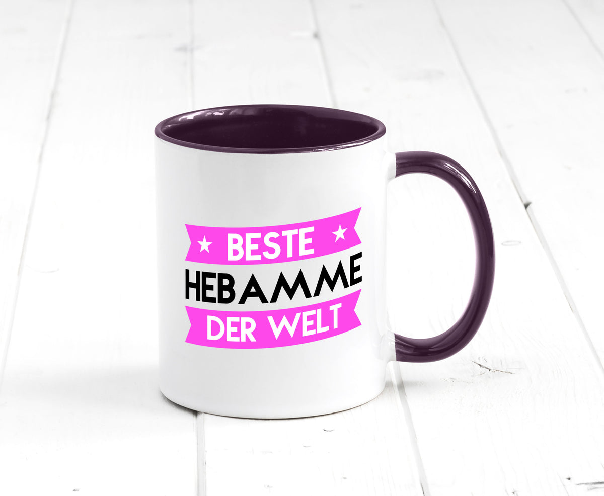 Beste Hebamme | Geburtshilfe lustiger Spruch Geschenk Humor Geschenkidee Tasse