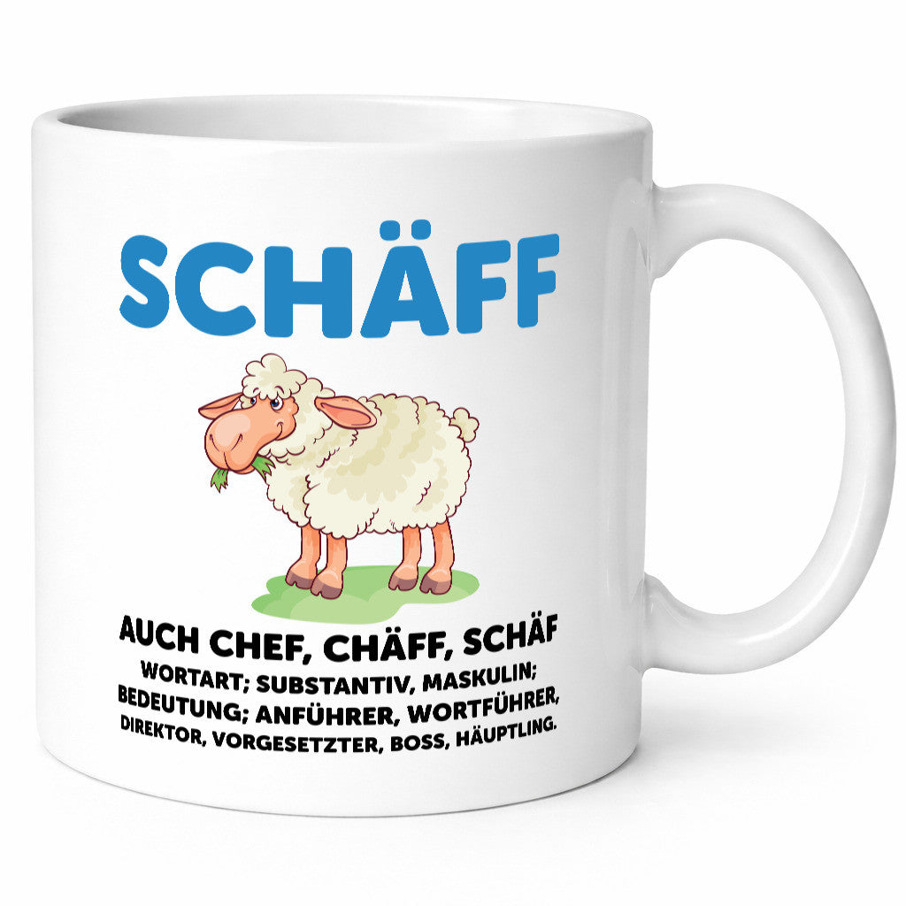 Chef | Arbeitgeber Boss Wortspiel Humor Arbeit Kollegen Büro Geschenkidee Tasse