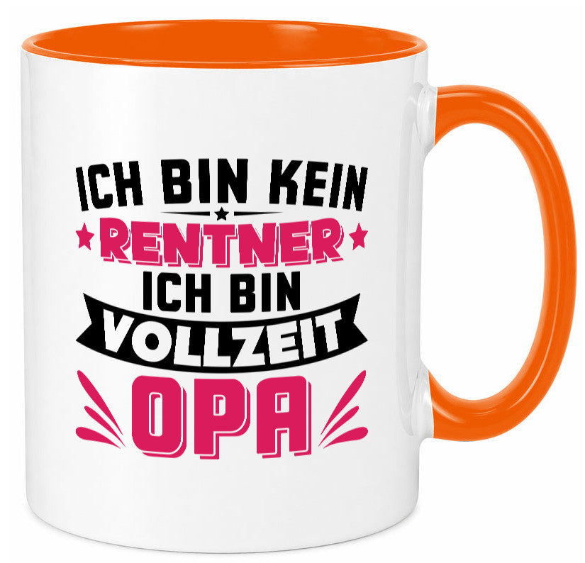Ich bin vollzeit Opa | Rentner Ruhestand Großvater v2 Humor Familie Tasse