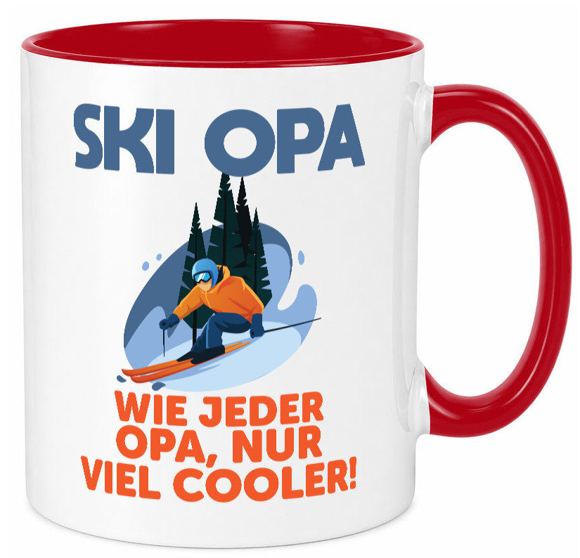 Ski Opa, normal, nur cooler | Skifahrer Bäume Schnee Geschenkidee Familie Humor