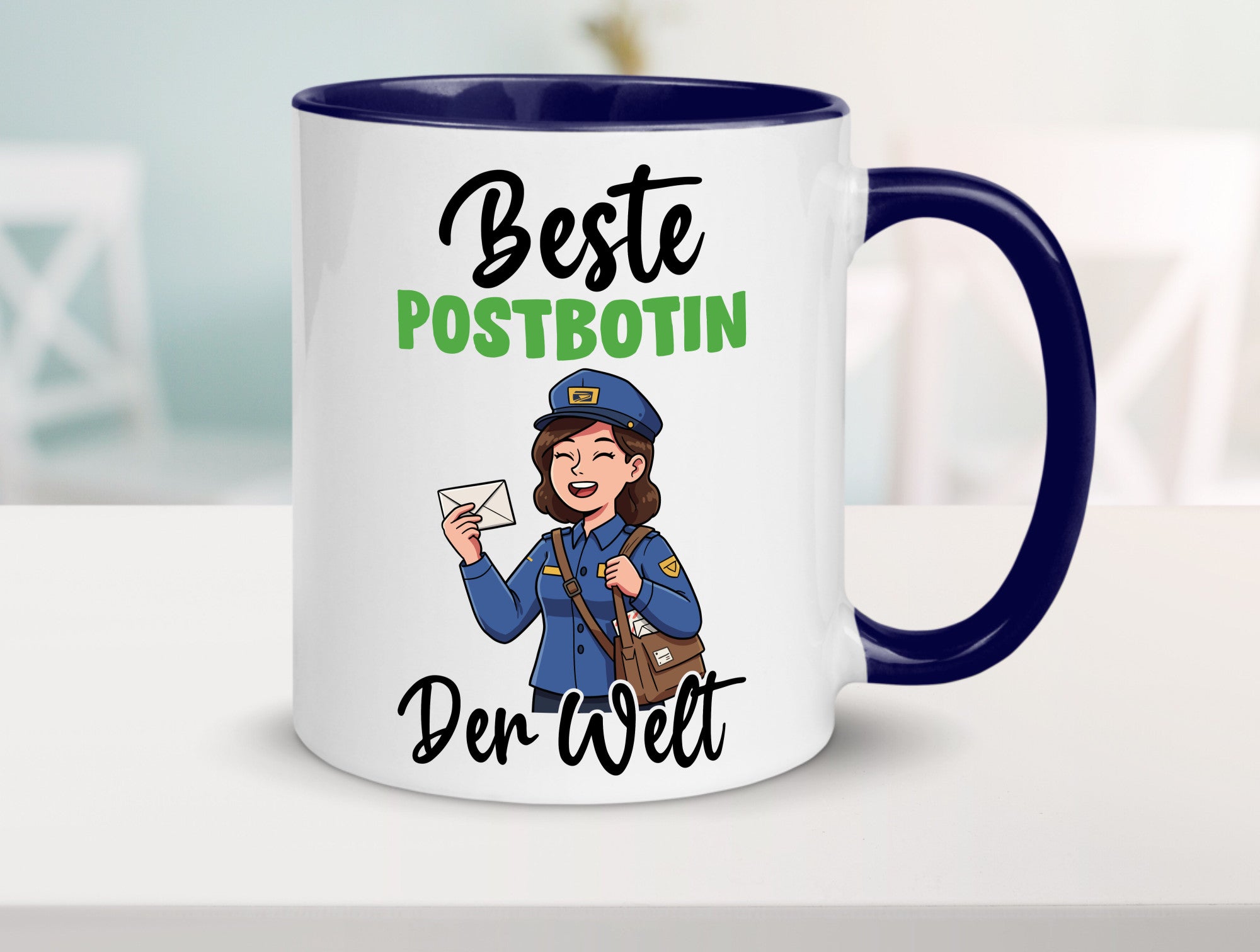 Beste Postbotin | Beruf Post Briefträger v2 lustig Arbeit Kollegen Büro