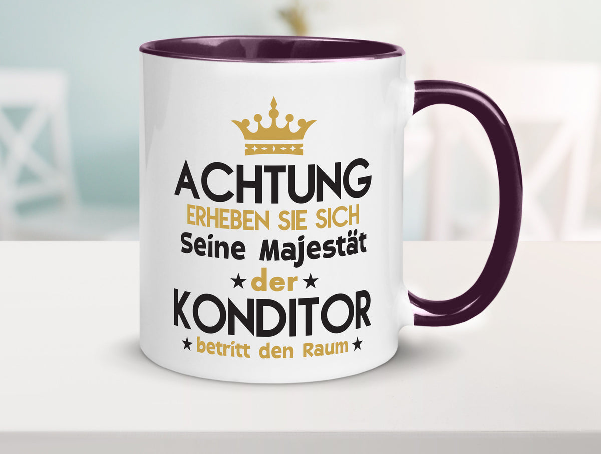 Seine Majestät Konditor | Konditorei Geschenkidee Humor Tasse