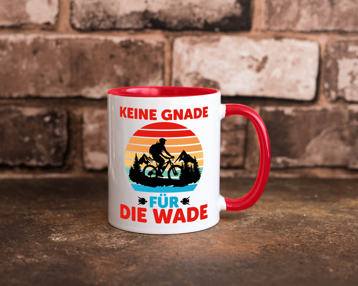Keine Knade für die Wade | BMX Renrad Biker v2 lustig Humor Geschenkidee Tasse