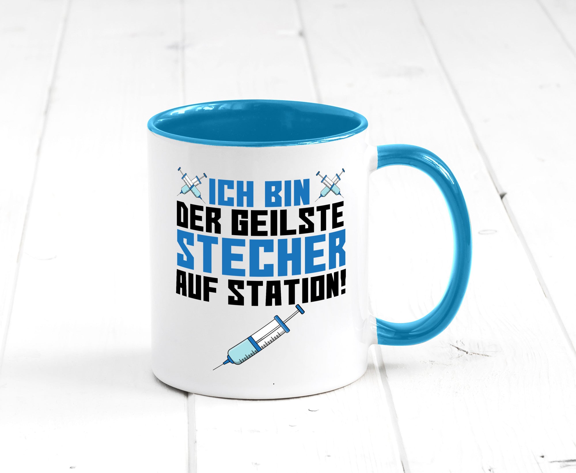 Ich bin der geilste Stecher | Pfleger Arzt Spritze lustig Humor Geschenkidee