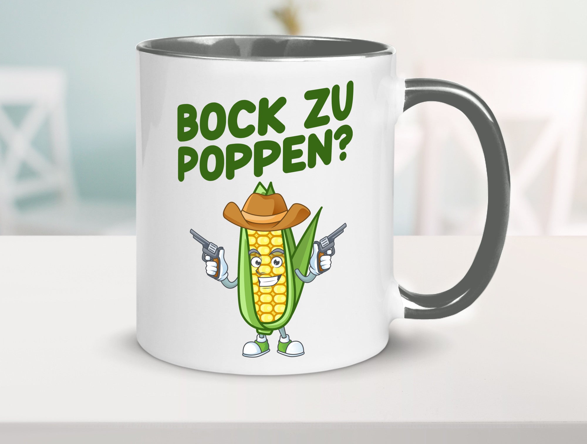 Bock auf Poppen | Mais Lustig Geschenk Humor Geschenkidee lustiger Spruch Tasse