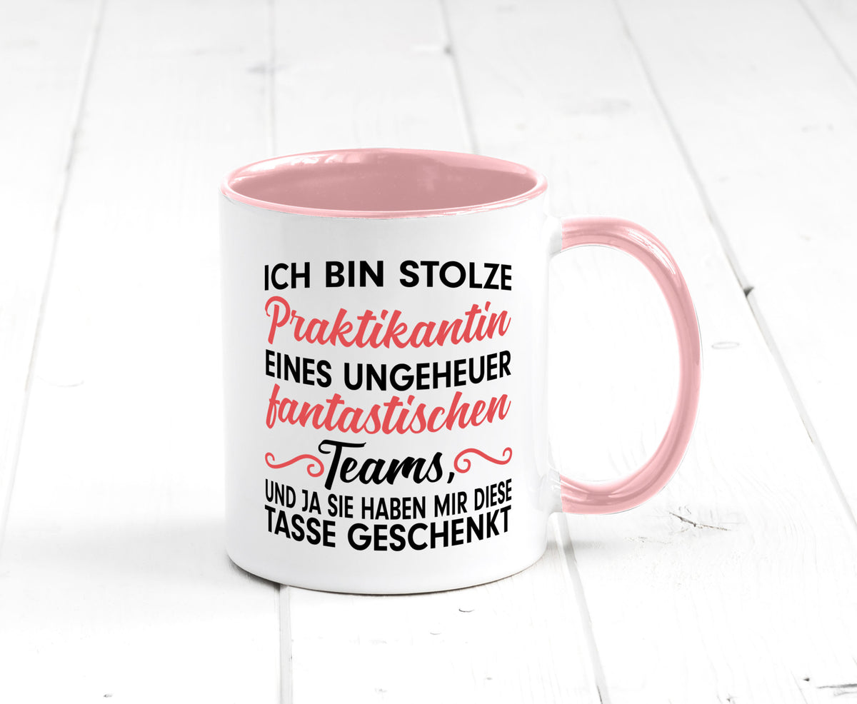 Stolze Praktikantin | Arbeitswelt Tasse Praktikum Geschenk Arbeit Kollegen Büro