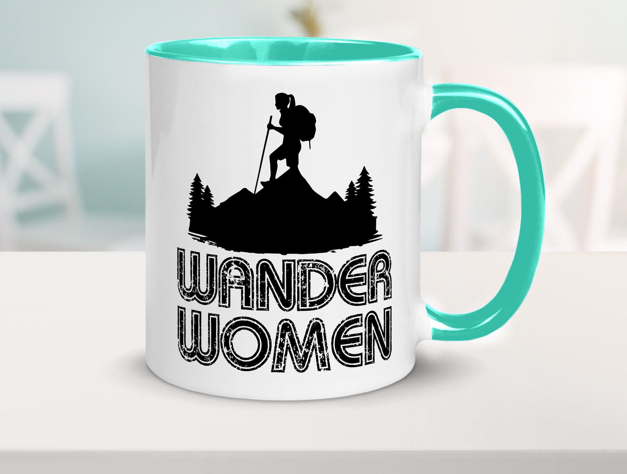 Wander Woman | Wandern Berge Geschenk Familie Geschenkidee lustiger Spruch Tasse