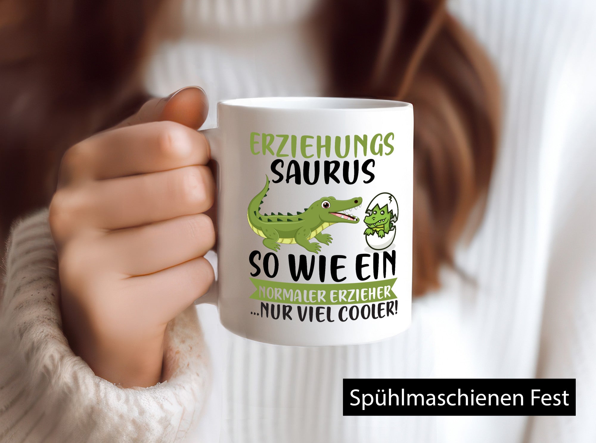 Erziehungsaurus | Kindergärtner Erzieherin Erzieher Humor Geschenkidee Tasse