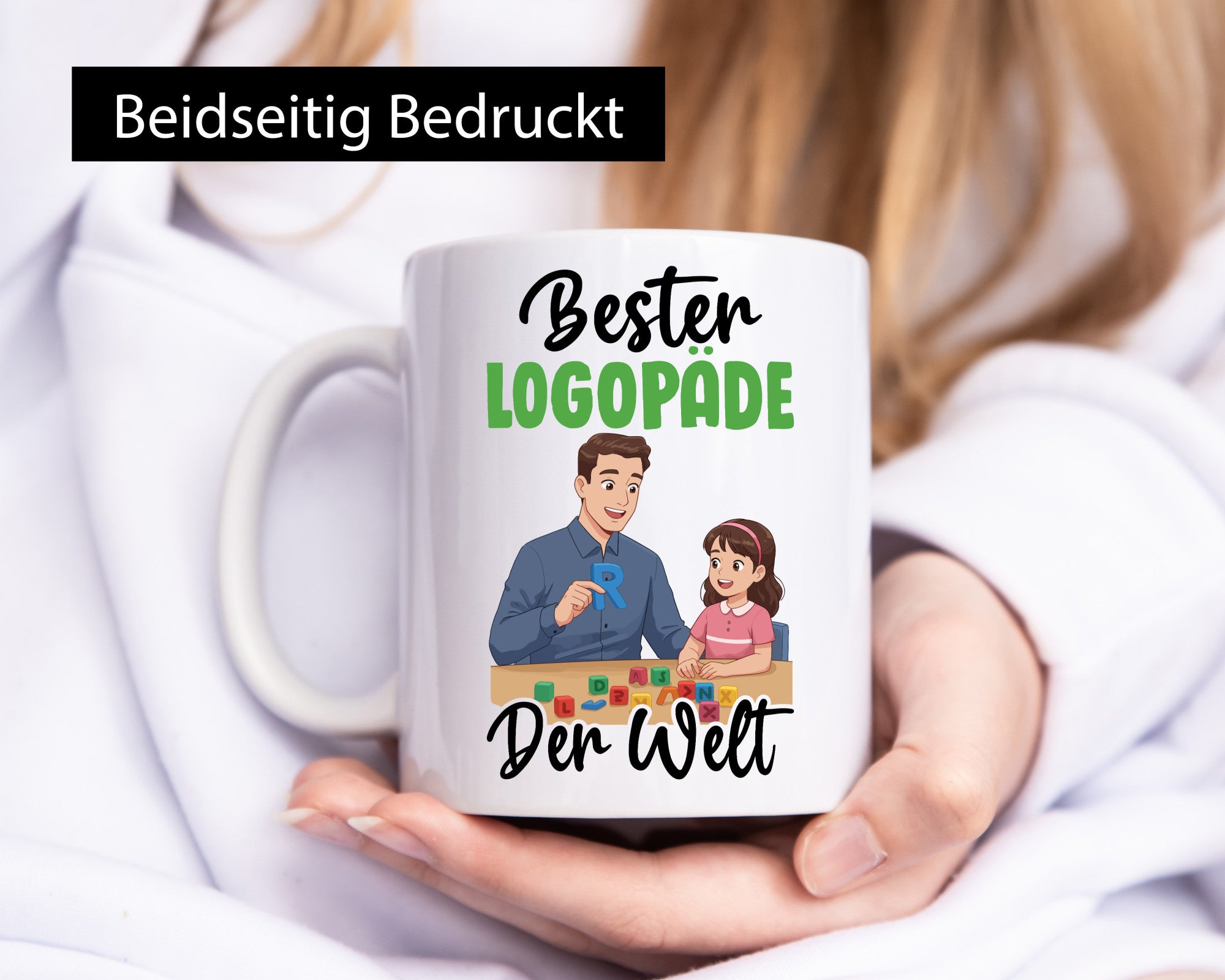 Bester Logopäde | Sprachtherapie v2 Geschenkidee Humor Tasse