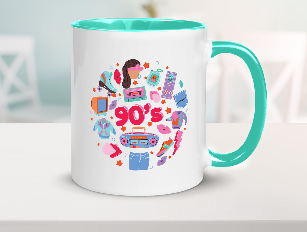 90er Jahre | Alte Zeit Nostalgie Humor Geschenkidee Tasse