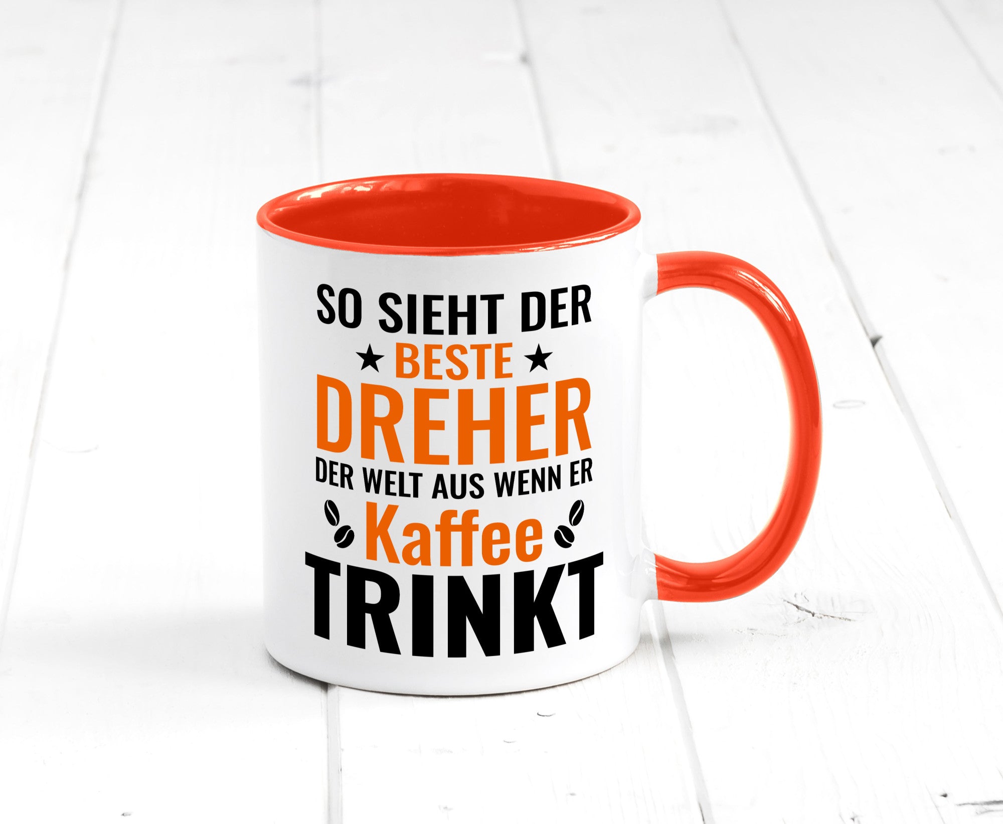 Kaffee trinkt: Dreher | Fräser Geschenkidee Humor Tasse