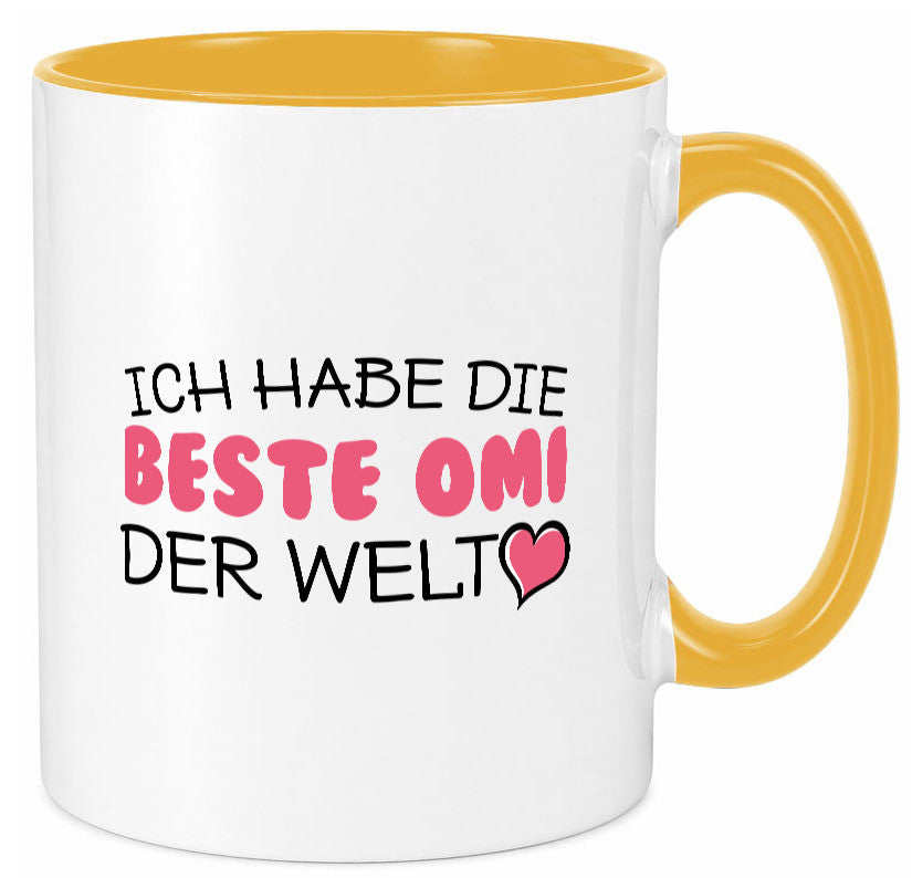 Beste Omi der Welt | Oma Tasse Geburtstag Muttertag lustig Familie Geschenkidee
