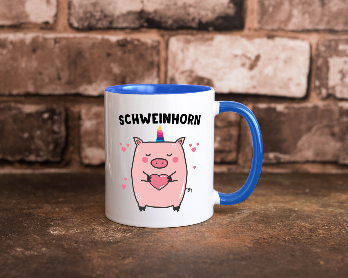 Schweinhorn lustig Humor Geschenkidee Geschenk Tasse